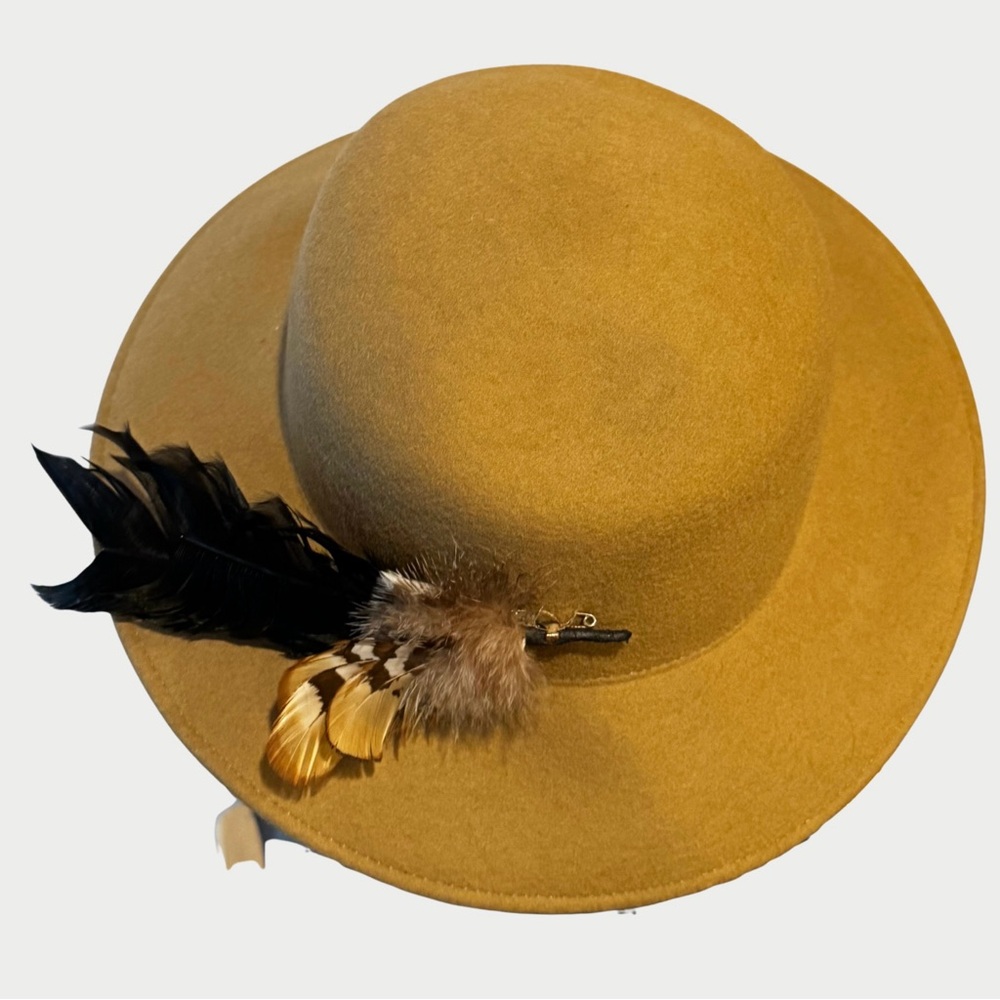 Vintage Camel Wool Felt Hat